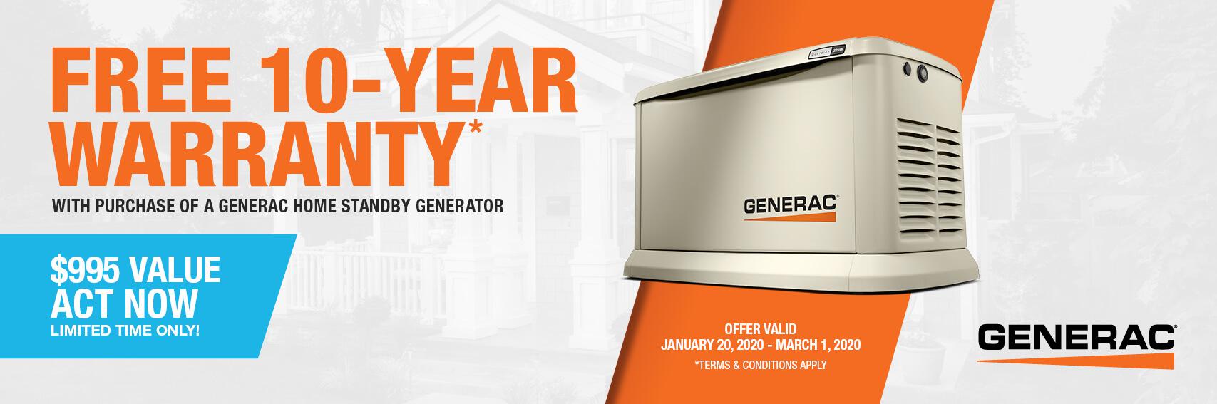 Homestandby Generator Deal | Warranty Offer | Generac Dealer | Henryetta, OK